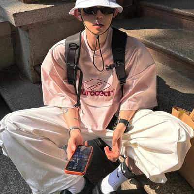 Aurocean经典红标刺绣T恤