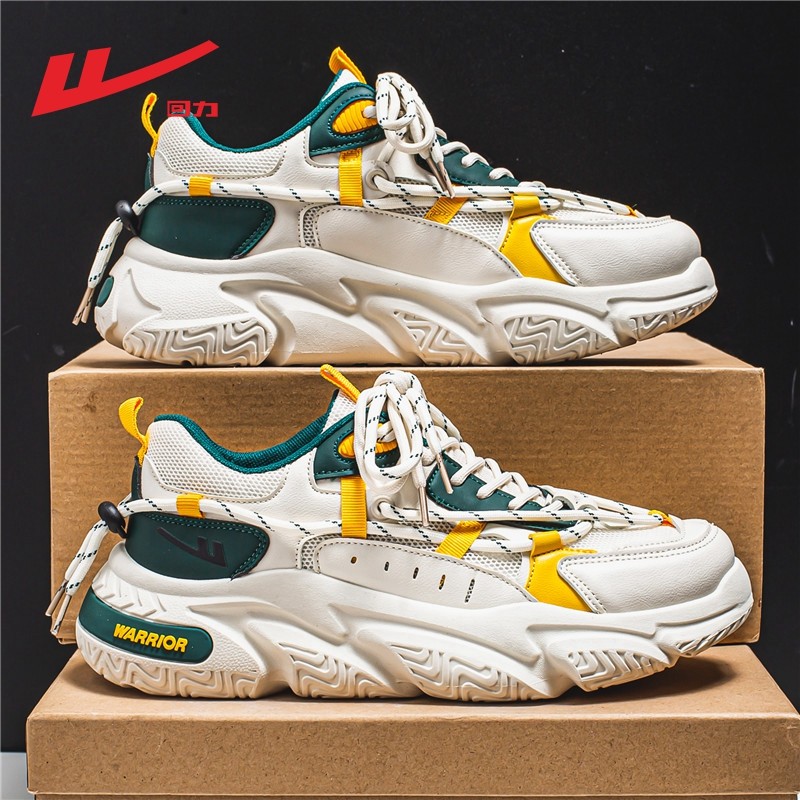 回力休闲鞋情侣款简约透气网面拼色厚底舒适板鞋百搭男女款老爹鞋,运动鞋new,老爹鞋,淘宝优惠券,粉丝福利购,淘宝优惠卷