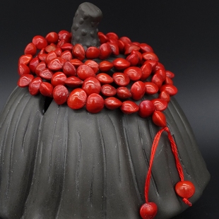 天然 红豆菩提原籽相思豆海红豆手串手链散珠论斤红心血108天然