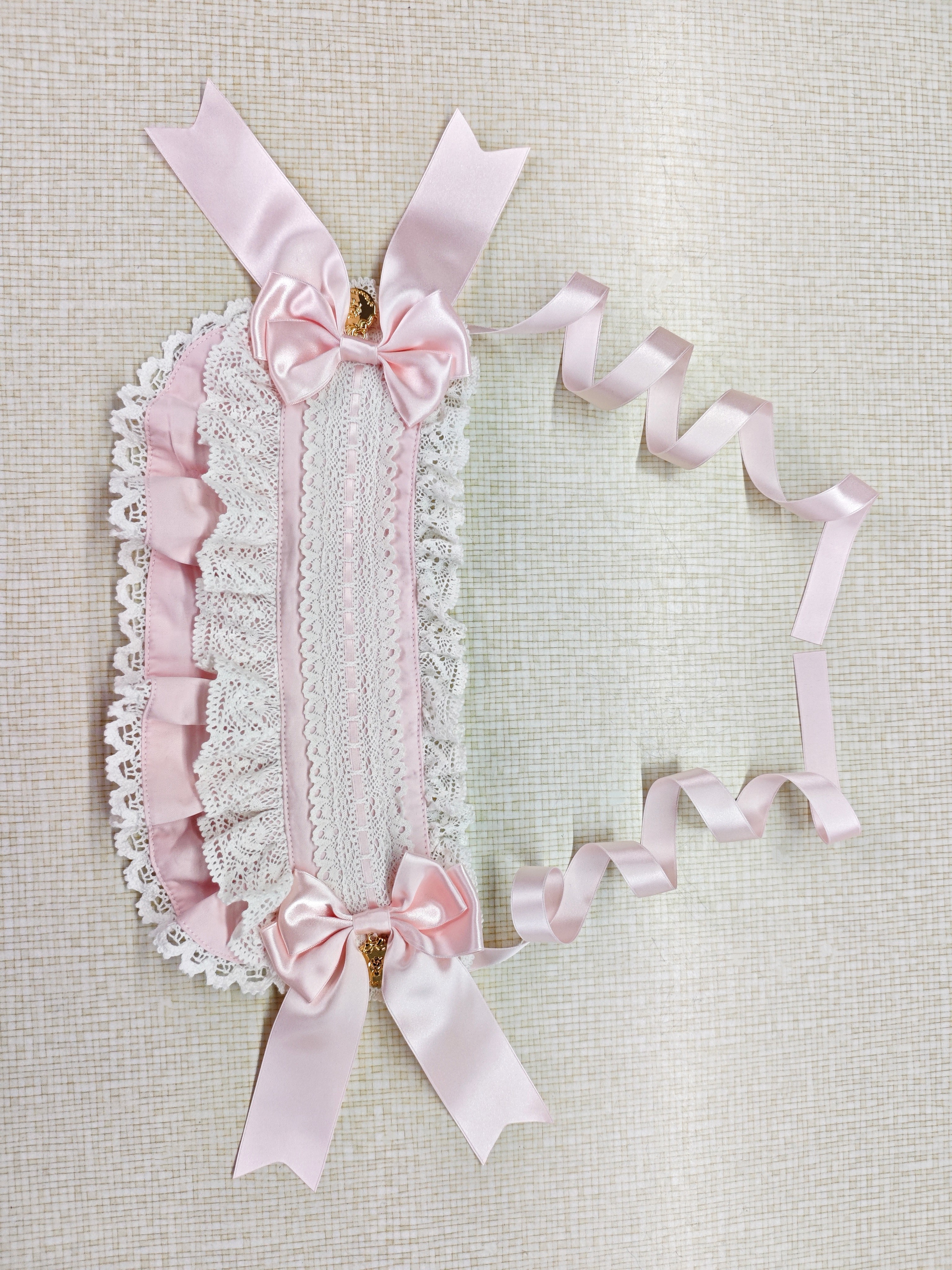 thumbnail for [*Edburg Rose* Small Items In Stock!! ] Lolita cotton headband floral cape BNT