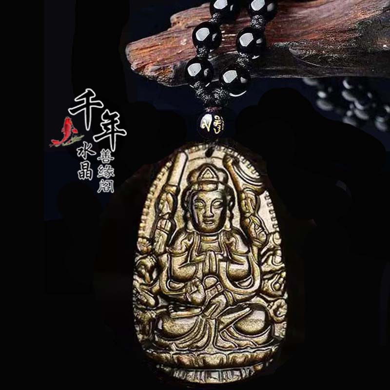 金曜石生肖鼠本命佛千手观音