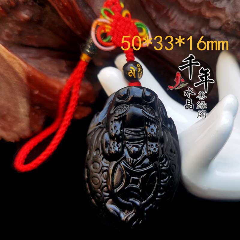 黑曜石龙龟吊坠玄武龟保运