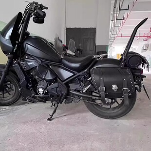 适用本田叛逆者cm300/500 cm1100改装尖弓靠背1.5英寸加粗后尖弓
