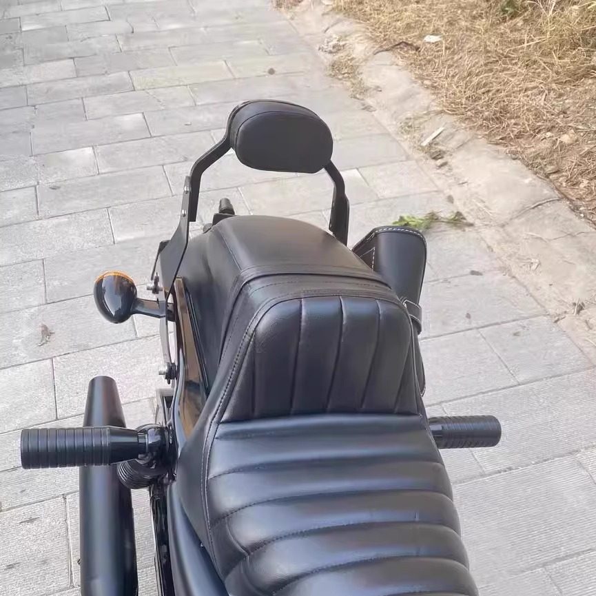 适用复古迷你改装哈雷硬汉后靠背