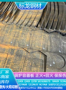 容器板12CR1MOVR钢板低温板16MNDR切割欧标P265GH按尺下料切割