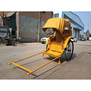 出售黄包车双人老上海民国人力车复古黄包车人力可拉坐车景区摆件