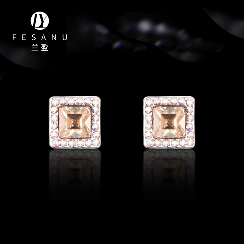 兰盈奥地利水晶耳饰原创设计