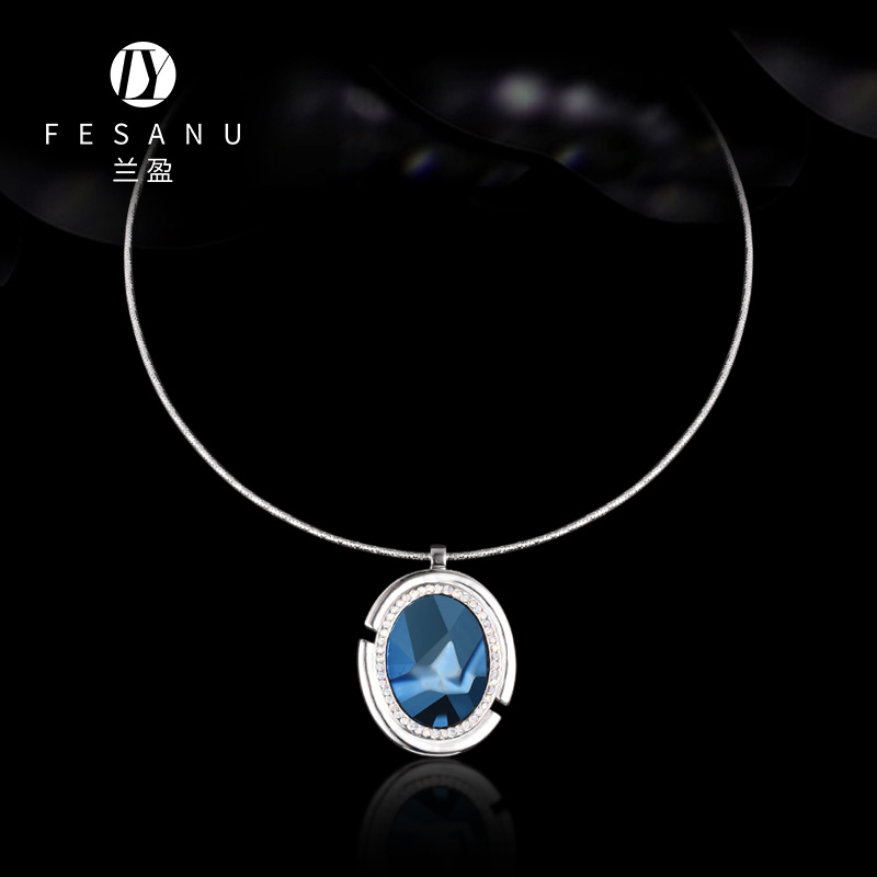 兰盈奥地利水晶锁骨链吊坠脖子链