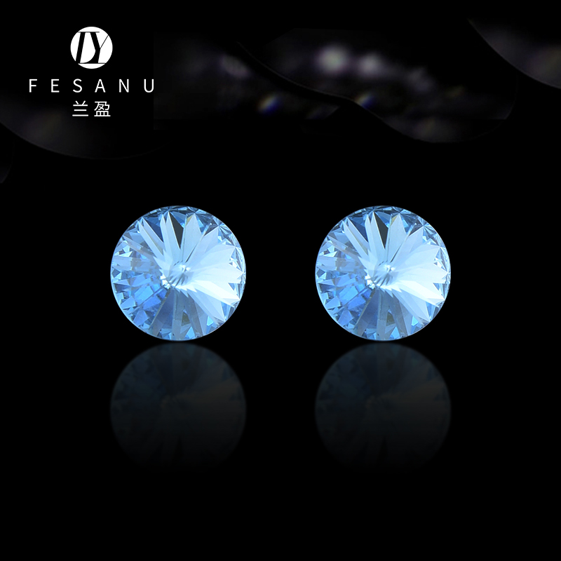 兰盈奥地利水晶耳环轻奢小众