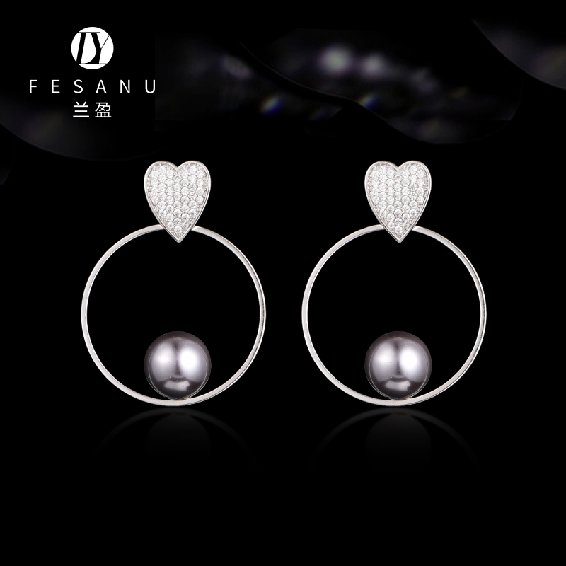 兰盈奥地利水晶高级感耳环