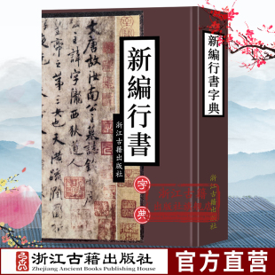 行书书法字帖初学者入门临摹学习基础知识查询中国书画大系正版 历代名家墨迹实用书法字典部首检索工具书 图书籍 精 新编行书字典