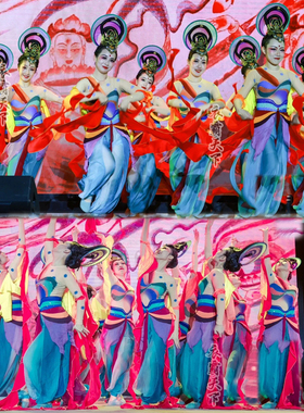 新款敦煌舞演出服西凉胡乐舞异域风情表演服大漠飞天古典舞民族服