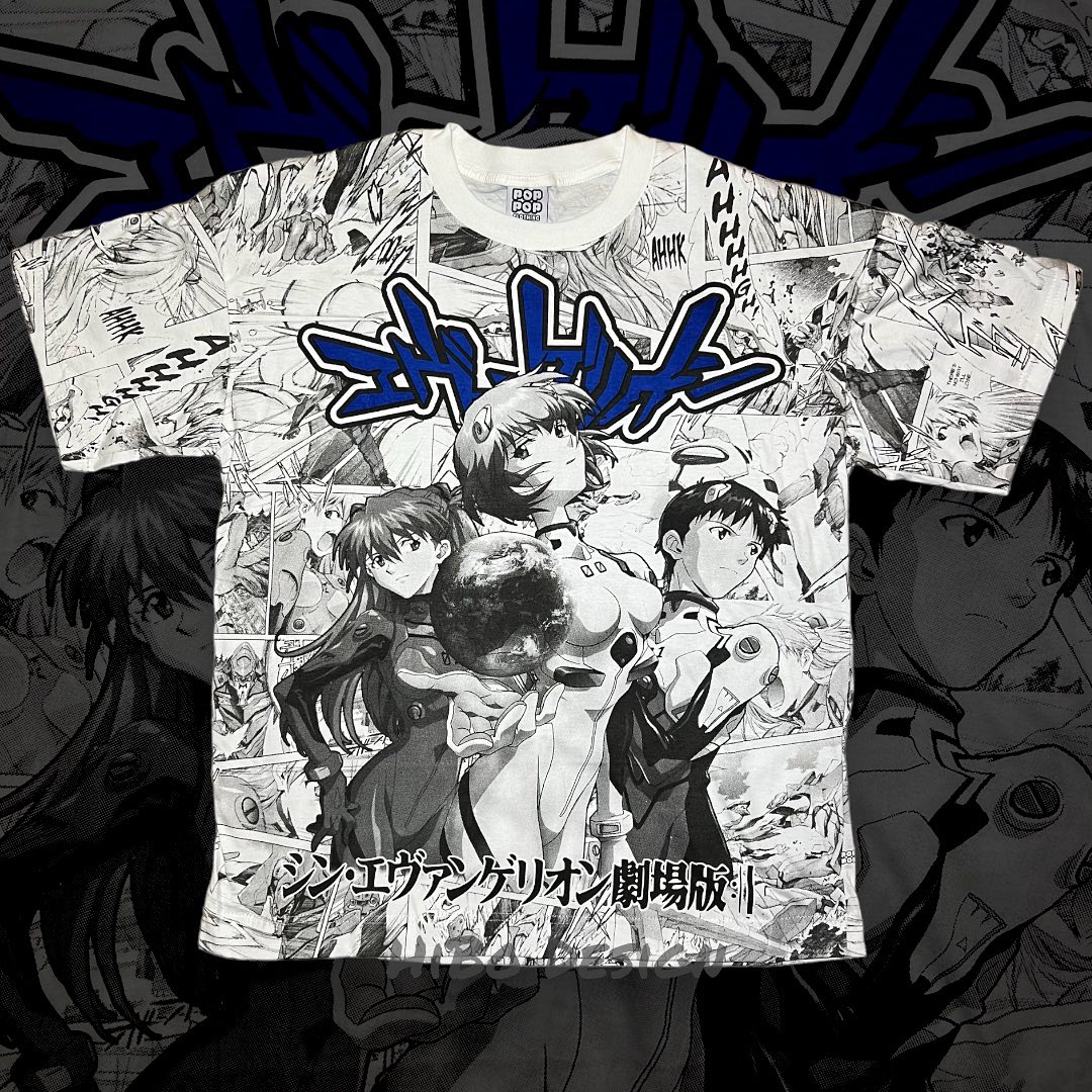 孤独星球动漫 Asuka Ayanami Rei shirt ootd亚文化情侣日漫短袖