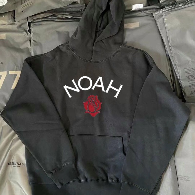 孤独动漫星球 好物集市  Noah Rose 徽标连帽卫衣宽松简约美潮