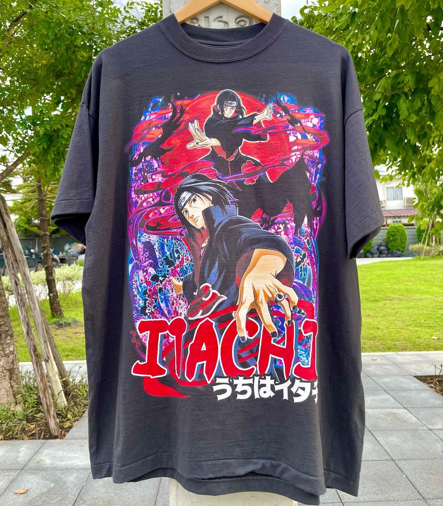 孤独星球动漫NARUTO Uchiha Itachi火影忍者shirt old school短袖