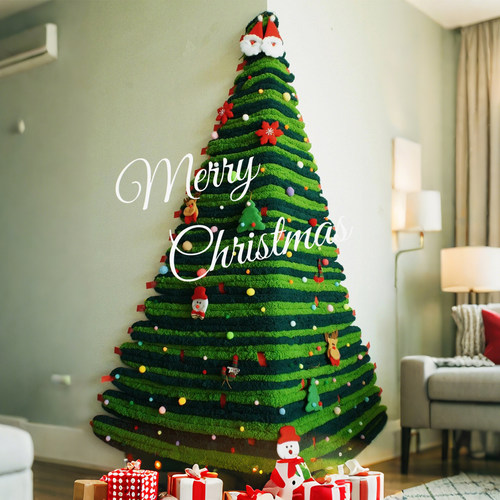 圣诞装饰圣诞树墙角diy材料包