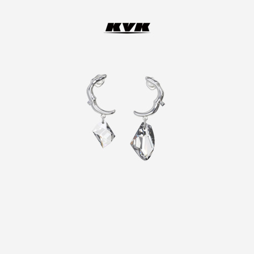 kvk高级感水晶防过敏银耳针