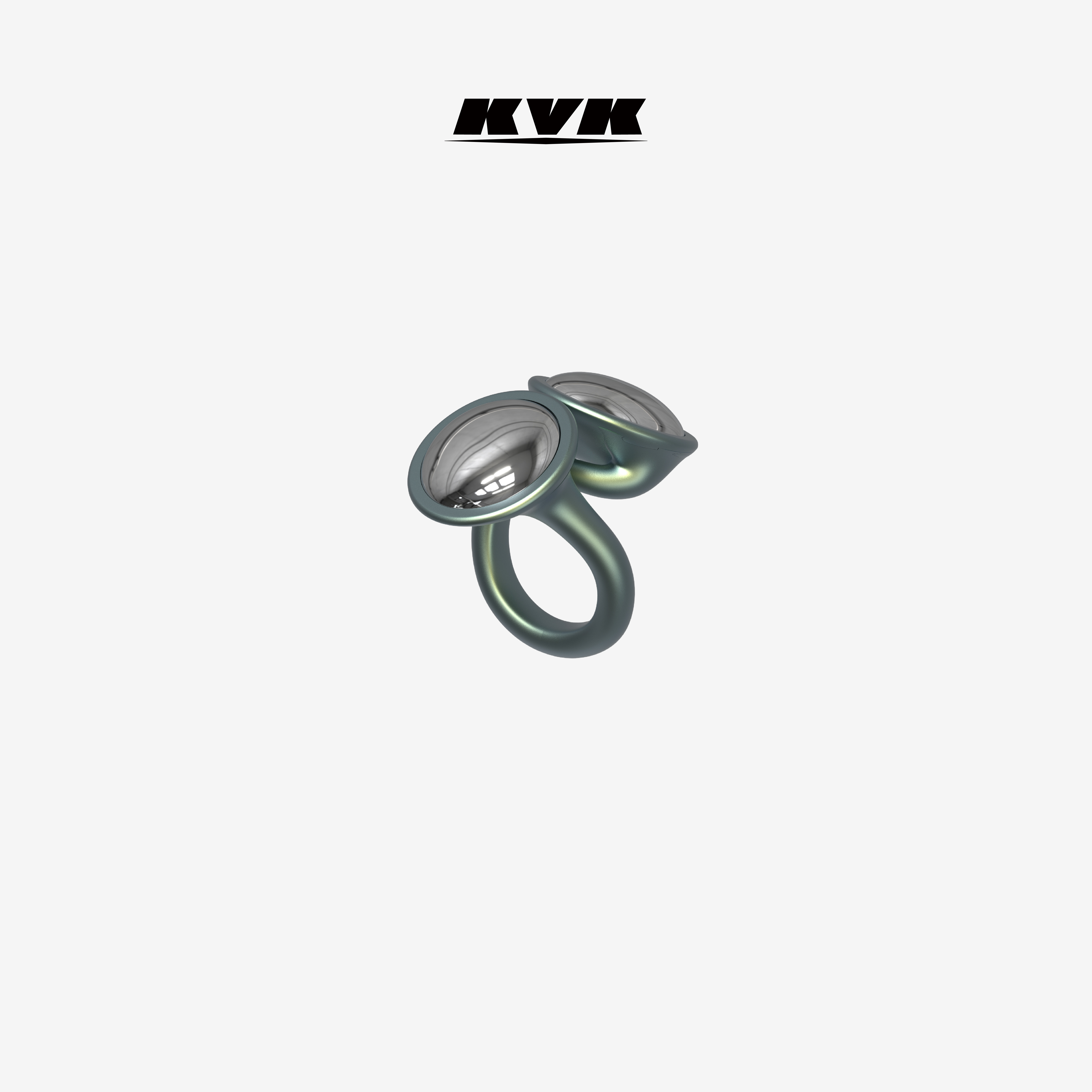 KVKTHE VOID 虫洞网络系列艾瓦戒指 原创设计明星同款情侣戒指女图片