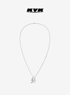 KVK X 潜能系列元素9异形吊坠细链 气质原创毛衣链送情侣生日礼物
