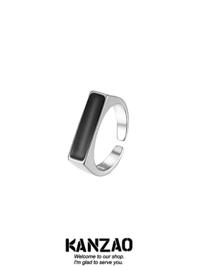 KANZAO戒指男小众高级感男生痞帅开口可调节设计男款潮牌男士ins