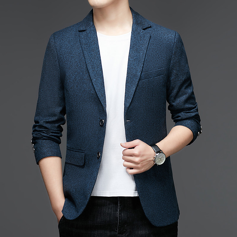 2023春款男士上衣中青年流行修身潮流西服P105,男装西服,电商D223-1