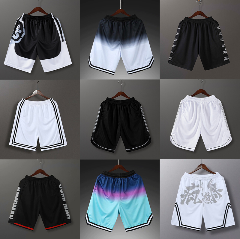 篮球裤运动短裤男夏季宽松透气美式五分裤速干街头跑步健身训练裤