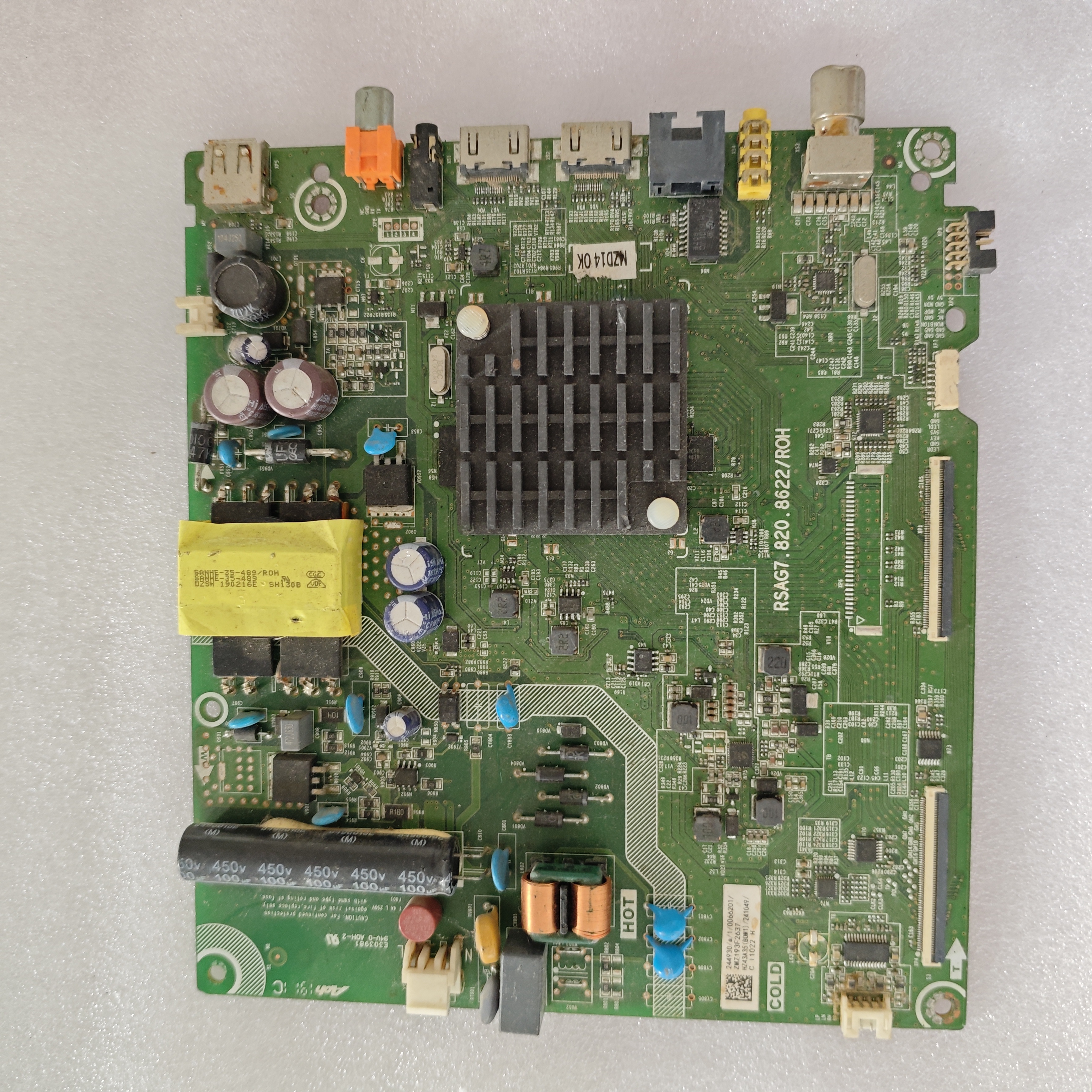 海信HZ43A35(BOM1)241049主板RSAG7.820.8622 屏HD425V1实图测好