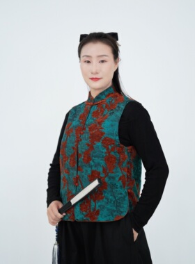 感恩太极2026秋冬新款太极服马夹女新中式宽松武术表演比赛服马甲