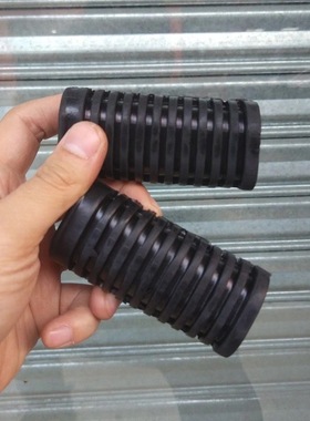 摩托车脚踏胶CG125跨骑车前脚踏珠江ZJ125横总铁胶幸福125 一对装