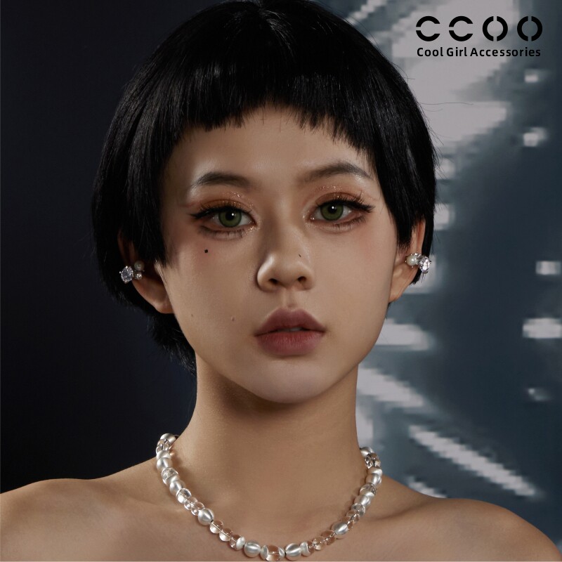 CCOO珍珠闪钻耳骨夹无耳洞耳饰