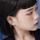 CC&OO锡纸系列小众耳夹女无耳洞气质冷淡风耳骨夹简约日常耳饰品