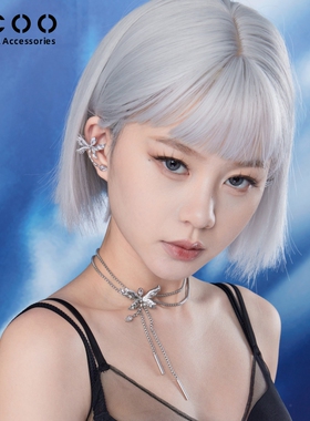 CC&OO2025原创设计师款竹蜻蜓系列轻奢质感双层耳骨夹无耳洞耳夹