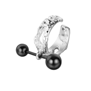 CC&OO星芒甜酷耳夹耳圈女小耳垂适合的耳钉耳环2025年新款潮耳饰