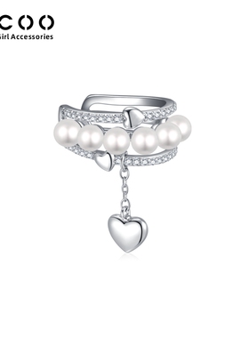 CCOO设计师高级感耳夹女无耳洞耳环舒适珍珠耳骨夹轻奢小众耳饰品