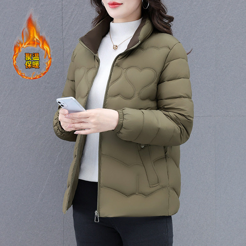 撤柜女士羽绒棉服冬季新款妈妈装洋气减龄加厚保暖短款棉衣