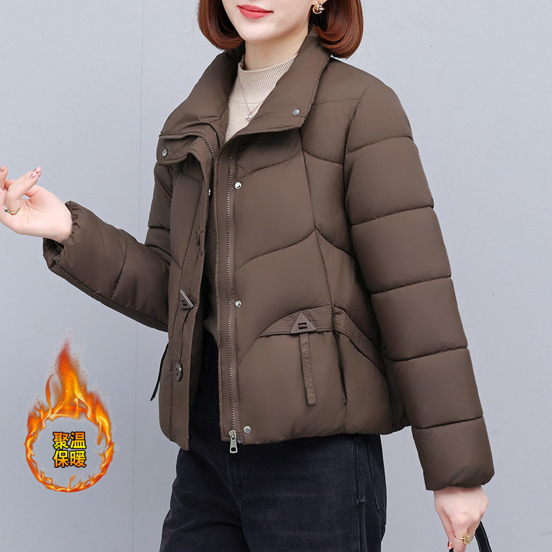 撤柜短款羽绒棉衣棉服女士新款冬季加厚防寒小个子妈妈棉袄外套