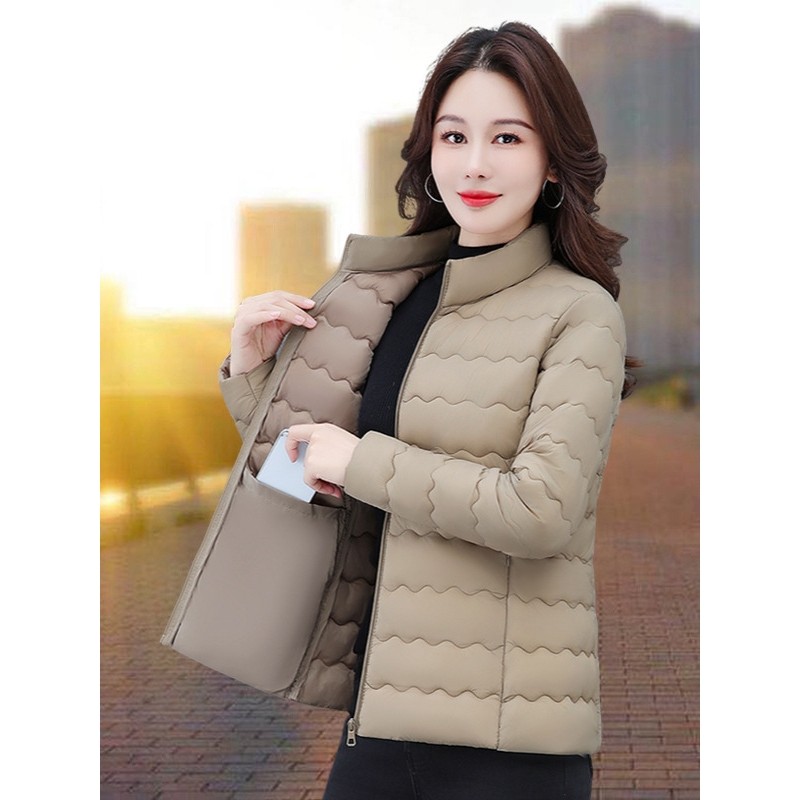 撤柜冬季羽绒棉服女士时尚新款秋冬中年妈妈立领保暖棉衣棉袄外套