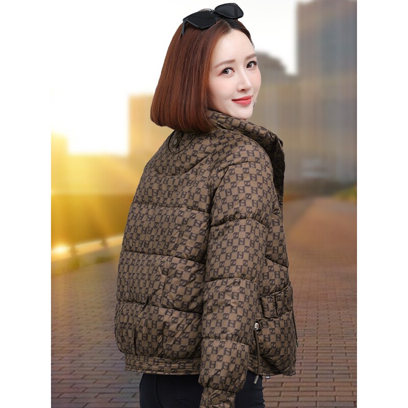 撤柜羽绒棉衣棉服女士短款冬季新款加厚小个子中老年妈妈棉袄外套