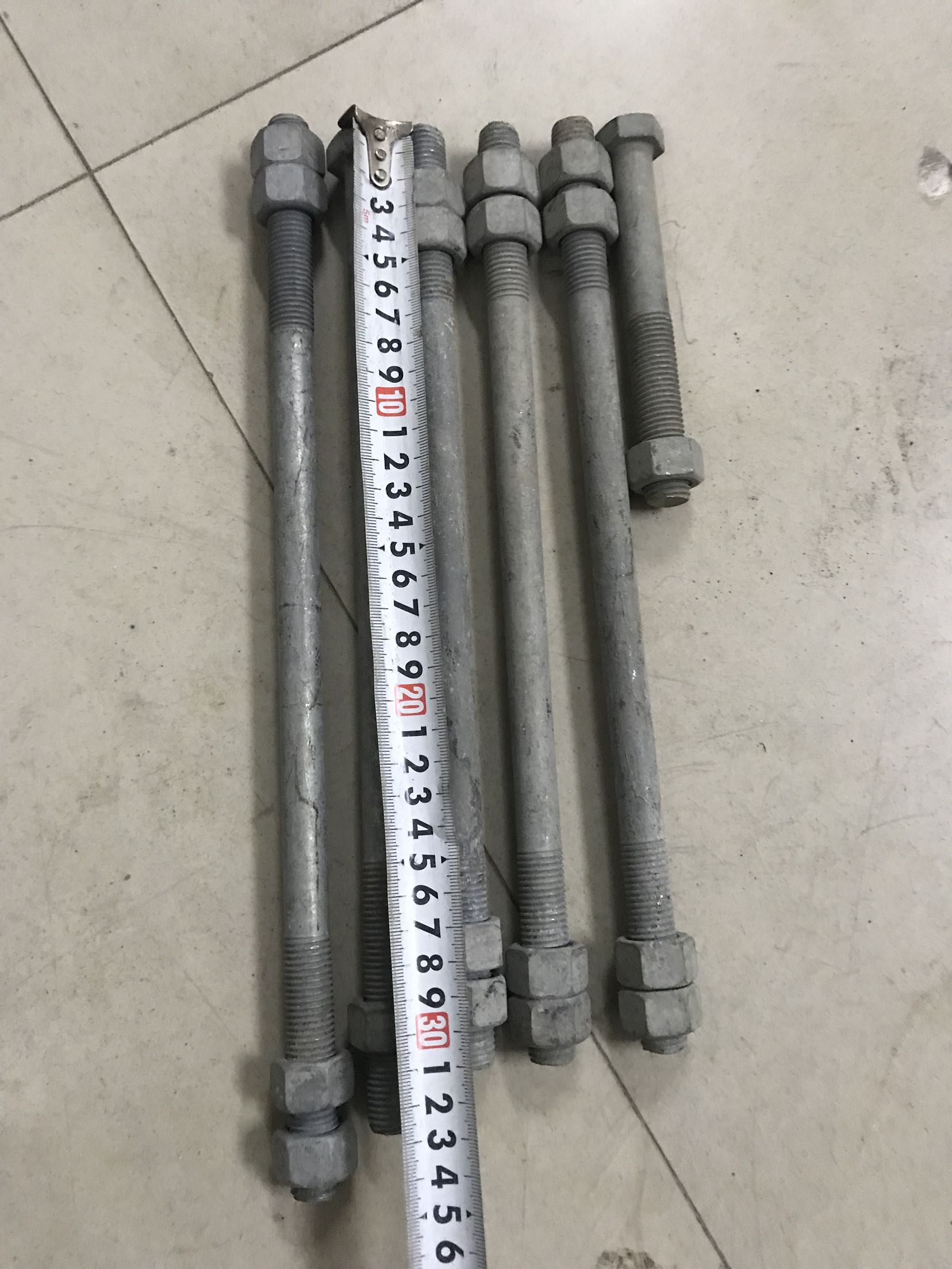 电力用热镀锌双头螺栓穿钉16/120/130/330/350单头双头横担穿钉