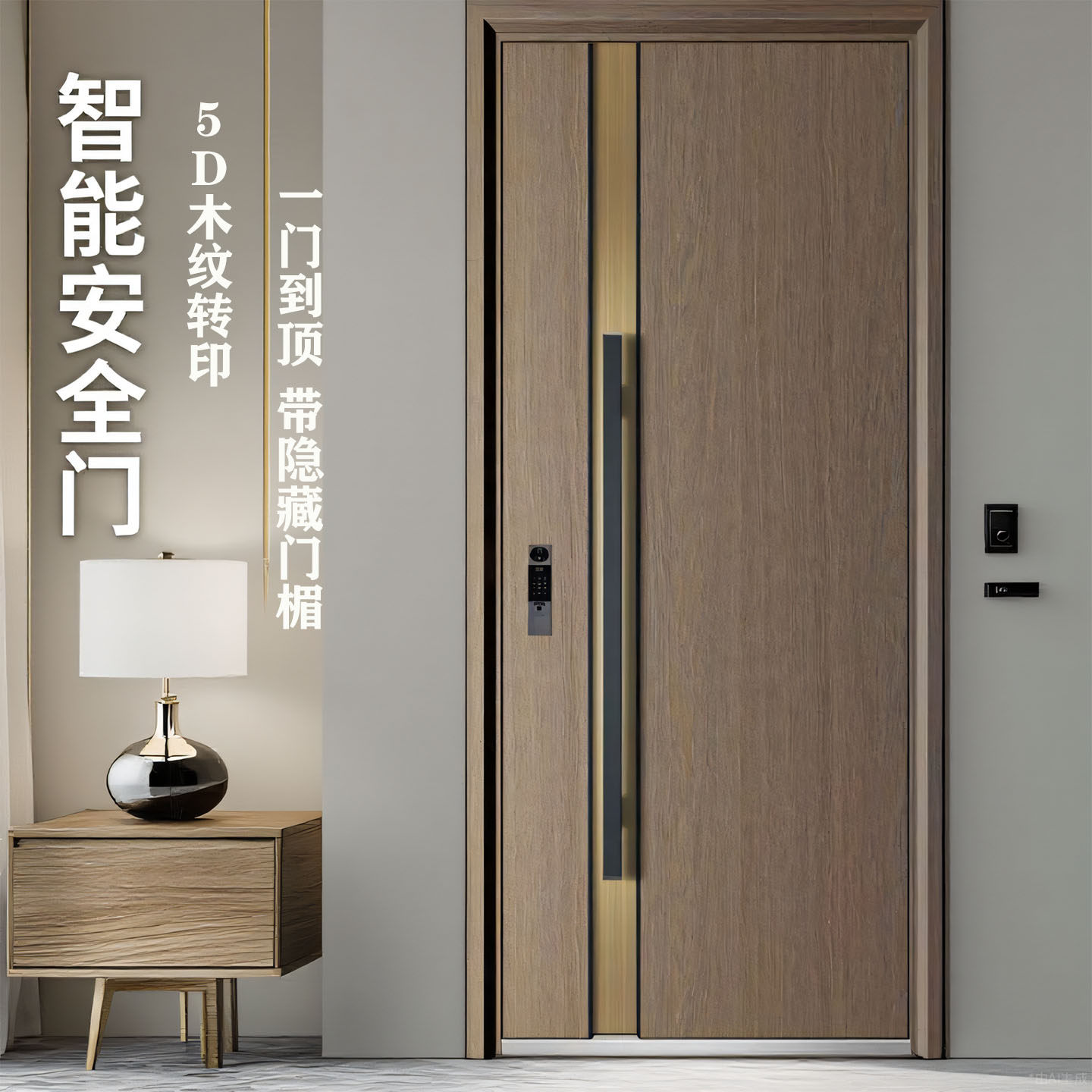 新款甲级防盗门家用高端入户门木纹转印进户门单门子母门支持订制