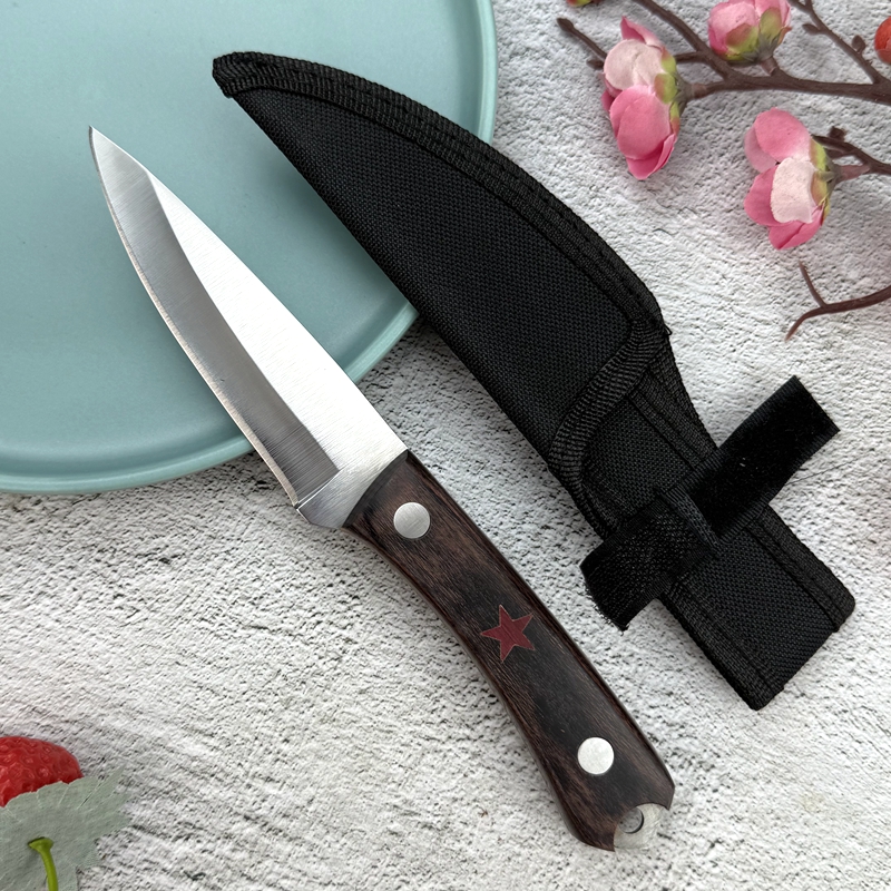 加厚碳钢老式便携蒙古吃肉小刀户外烧烤分割刀锋利蔬菜水果剔骨刀