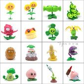 Part2正版 植物大战僵尸散装 玩具 PVZ模型玩偶配件双头豌豆红针花