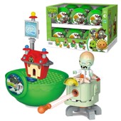 正版 潮昇植物大战僵尸玩具新款 积木巨蛋扭蛋盲盒小颗粒兼容乐高