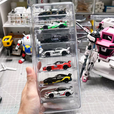 玩具车模型收纳盒合金小汽车透明