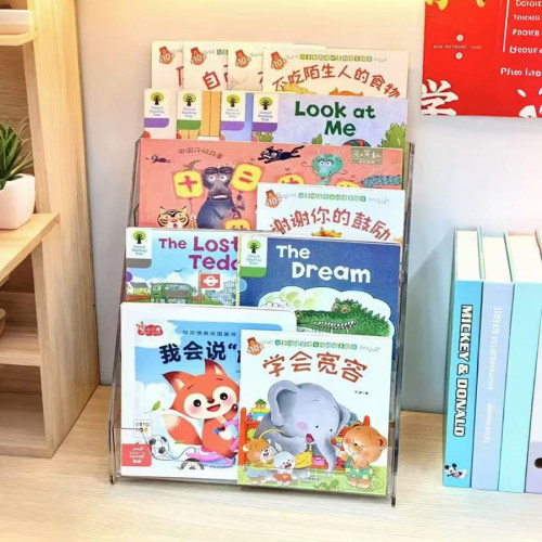 书架桌面书立宝宝阅读床头柜