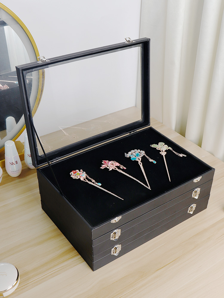 古风发簪首饰复古储物头钗收纳