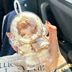 SP冬日乐章保护壳一二代光织园SKULLPANDA适用泡泡玛特透明保护套