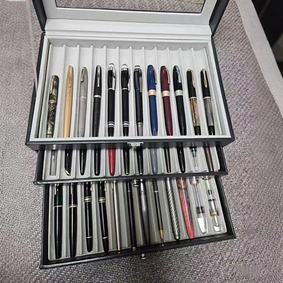 钢笔收纳盒名笔收藏盒家用圆珠笔