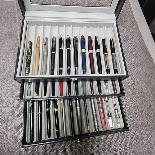 钢笔收纳盒名笔收藏盒家用圆珠笔