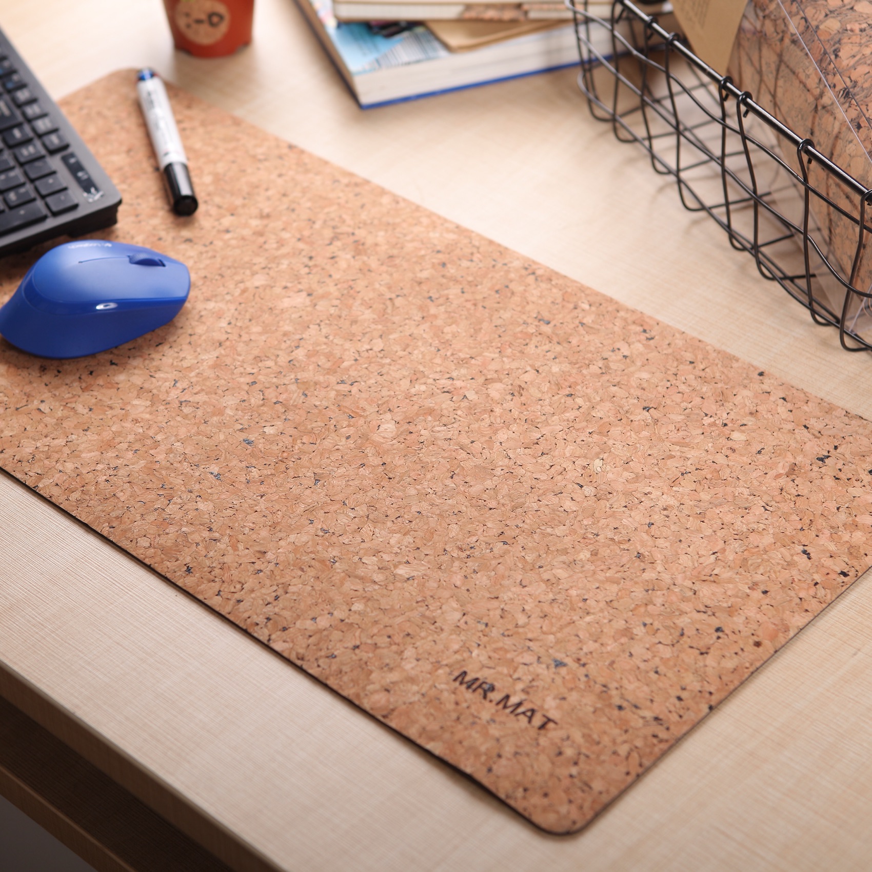 软木鼠标垫笔记本电脑垫写字垫学习桌桌垫茶几垫防水防震电脑台垫